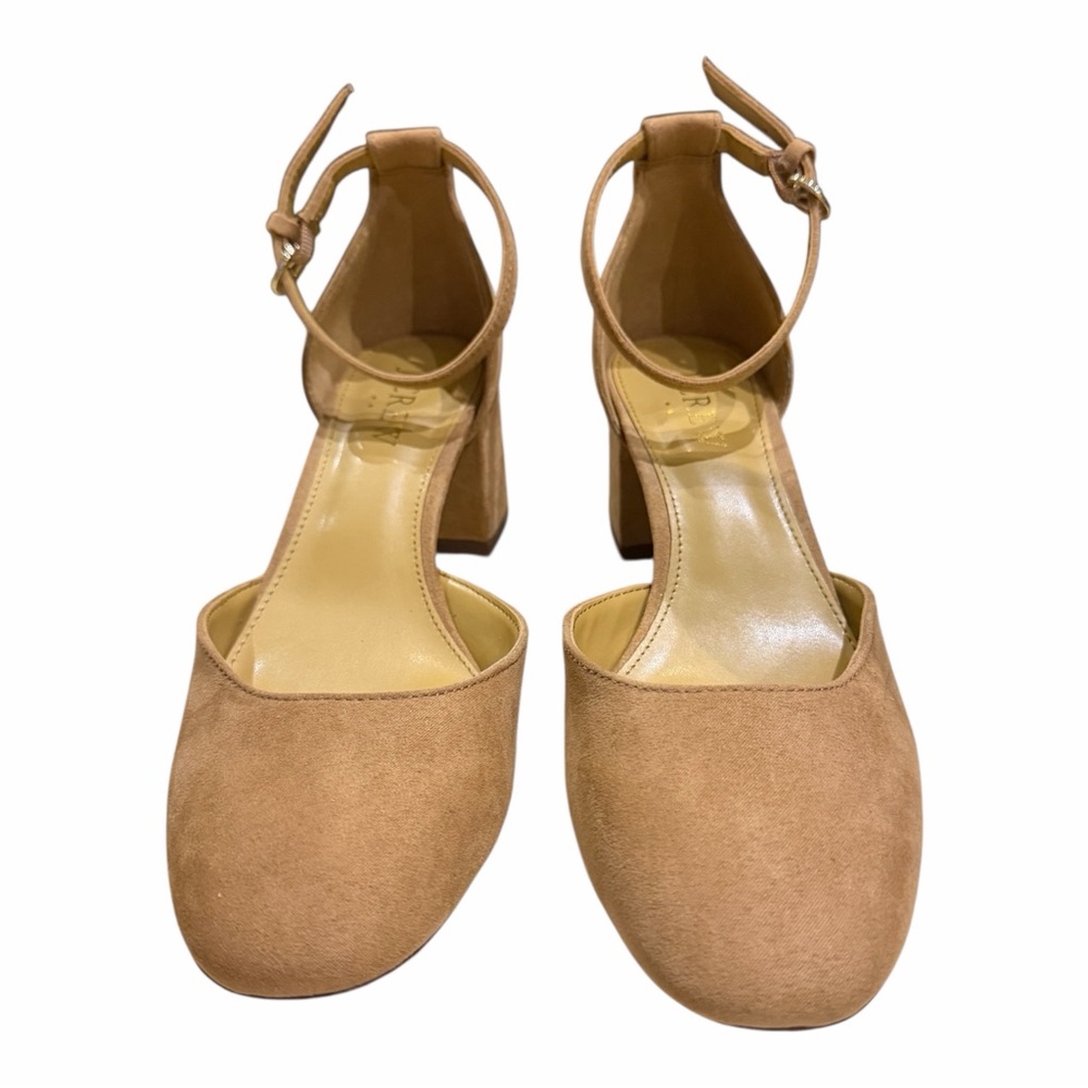 J. Crew‎ Beige Block Heel. - Picture 2 of 7